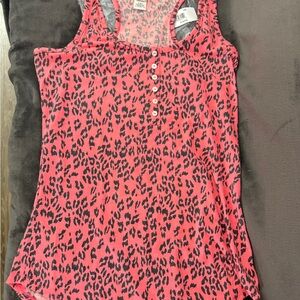 Pinkblush Pink Leopard Print Tank Top